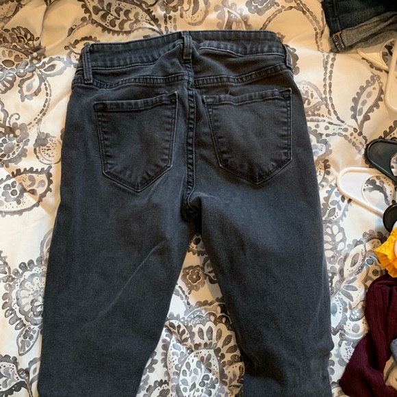 Old Navy “Rockstar” Distressed Black Skinny Jeans - Picture 2 of 3